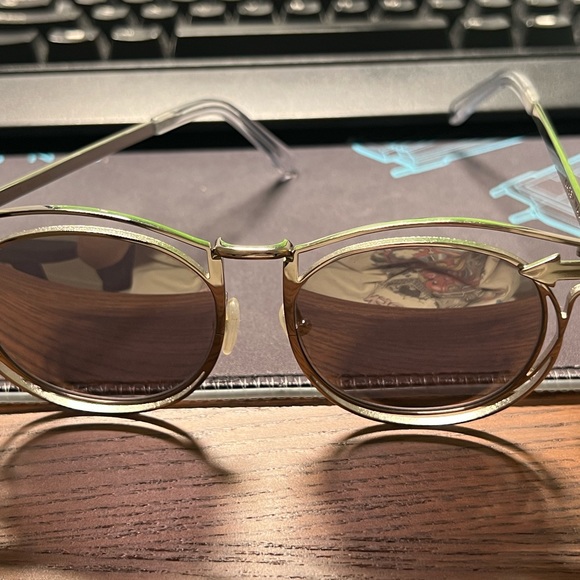 Karen walker Simone round mirrored sunglasses - Picture 2 of 4